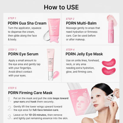 PDRN Pink Premium Glow Set (5 Pcs)